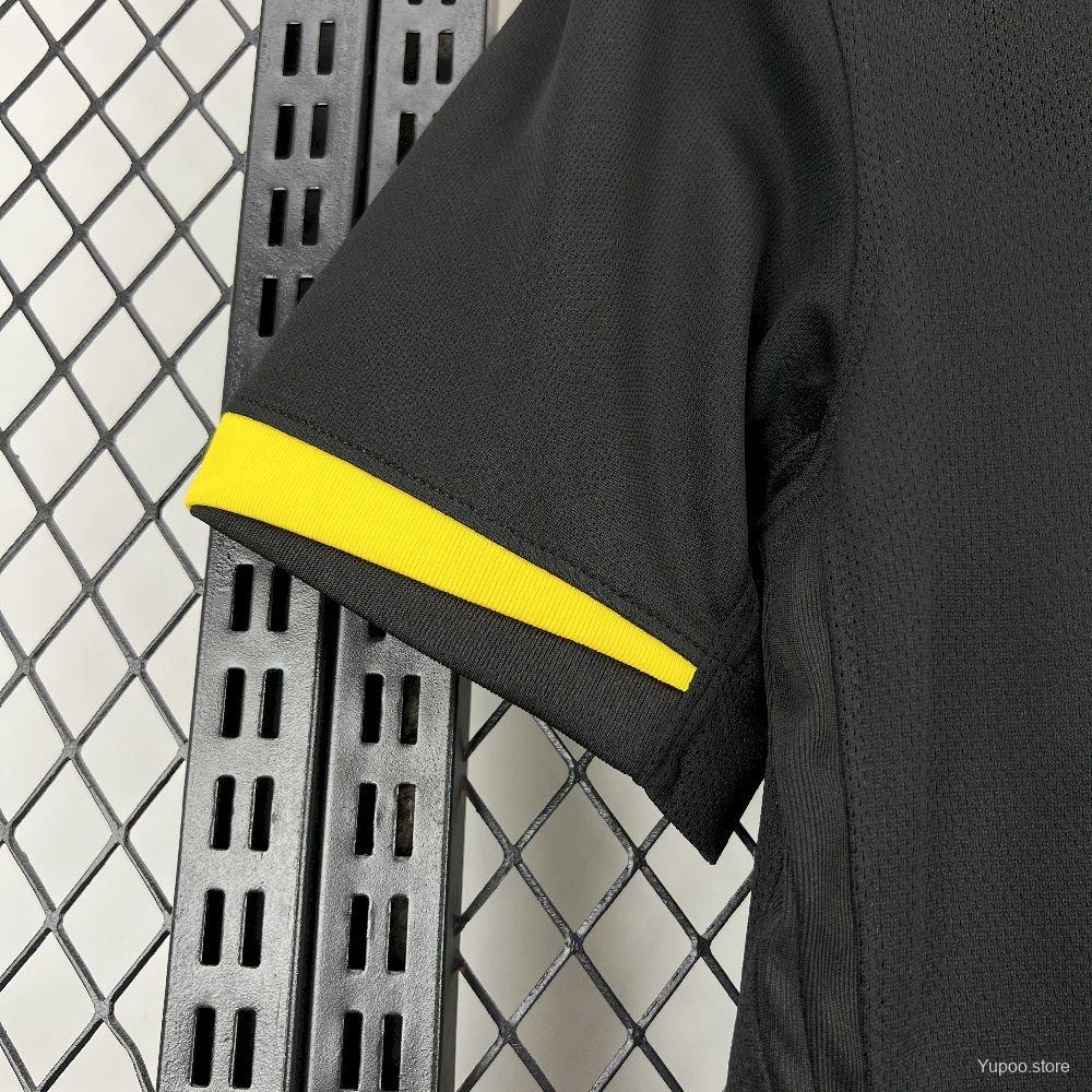 Camisola AEK Atenas 2025-26 Alternativa Preta Versão Adepto