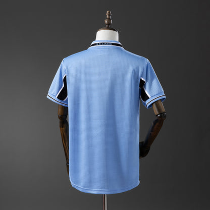 Camisola SS Lazio 1999-00 Alternativa Azul Versão Adepto
