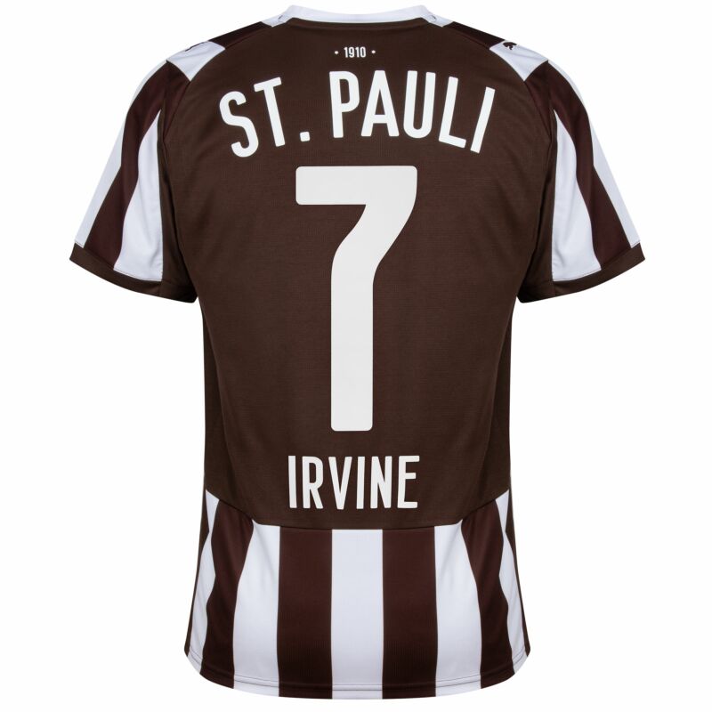 Camisola FC St. Pauli 2025-26 Principal Versão Adepto IRVINE #7