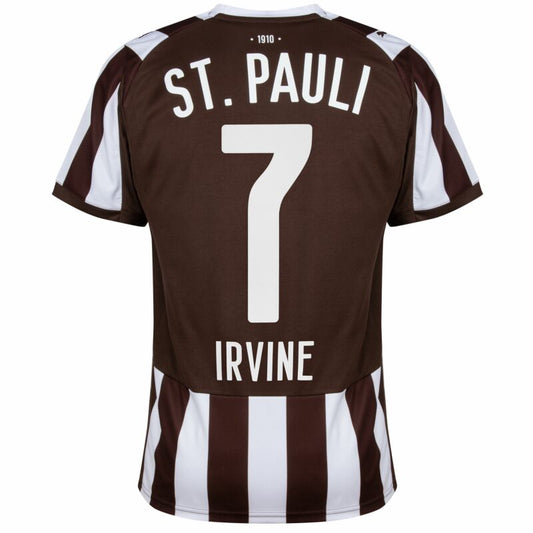 Camisola FC St. Pauli 2025-26 Principal Versão Adepto IRVINE #7