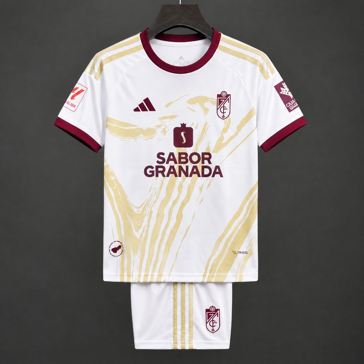 Kit Criança Granada CF 2026-27 Alternativo Branco