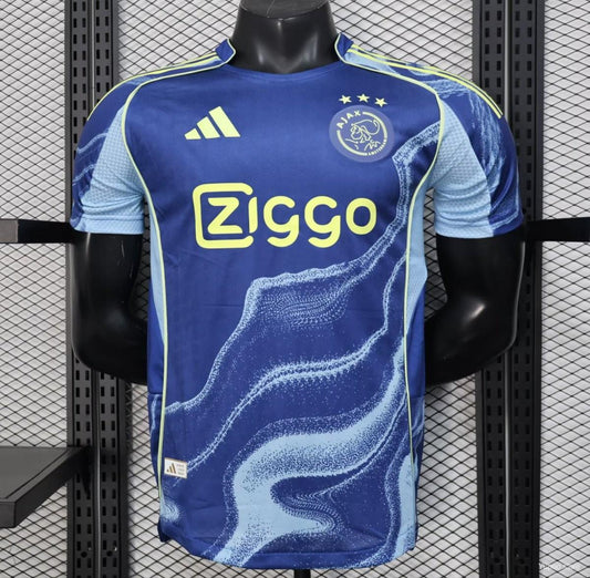 Camisola AFC Ajax 2025-26 Alternativa Azul Versão Jogador