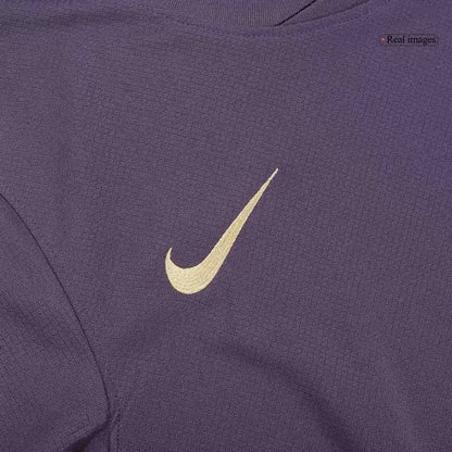 Camisola Manga Comprida Inglaterra 2024 Alternativa Azul Versão Adepto