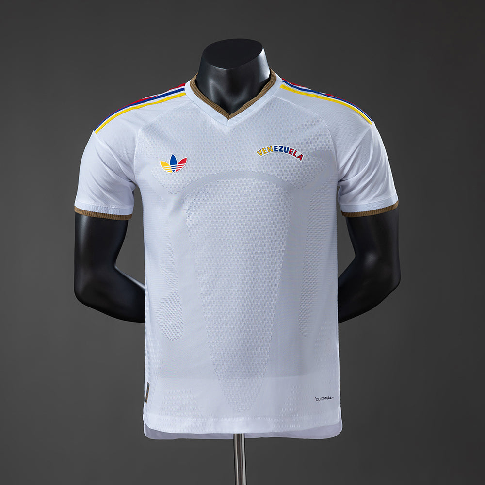 Camisola Venezuela 2026 Alternativa Branca Versão Jogador