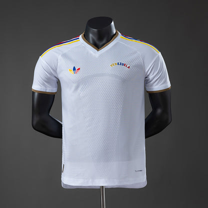 Camisola Venezuela 2026 Alternativa Branca Versão Jogador