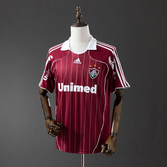 Camisola Fluminense FC 2007-08 Alternativa Vermelha Versão Adepto