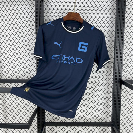 Camisola Girona FC 2025-26 Alternativa Azul Versão Adepto