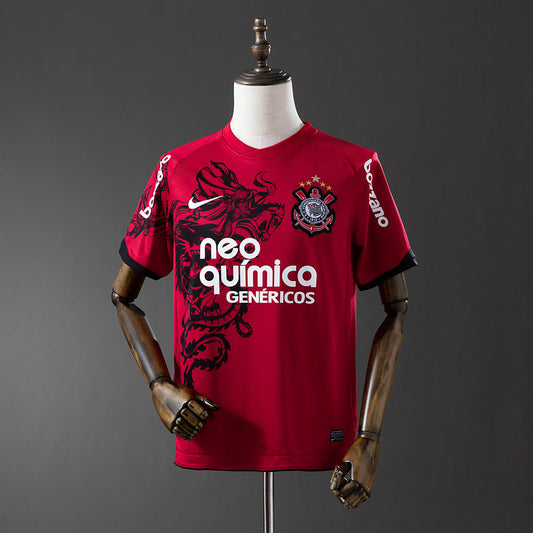 Camisola SC Corinthians 2011-12 Alternativa Vermelha Versão Adepto