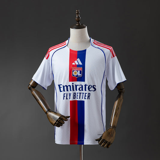 Camisola Olympique Lyon 2025-26 Principal Versão Adepto