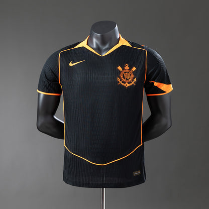 Camisola SC Corinthians 2025-26 Alternativa Preta/Laranja Versão Jogador