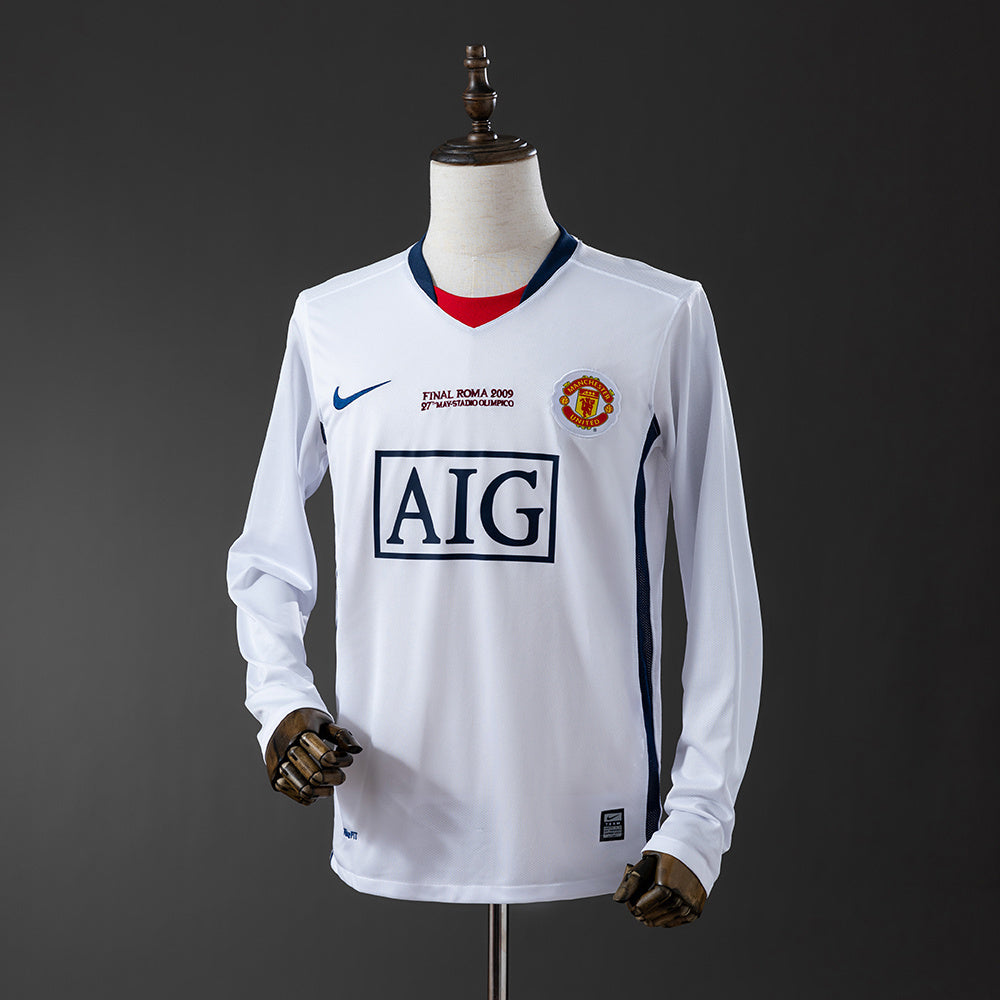 Camisola Manga Comprida M-United 2008-09 Alternativa Final UCL
