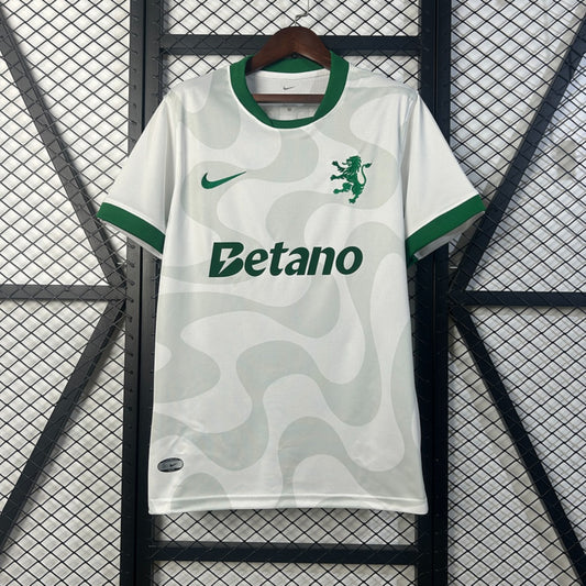Camisola SCP 2025-26 Alternativa Branca Versão Adepto