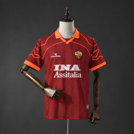 Camisola AS Roma 1999-00 Principal Versão Adepto
