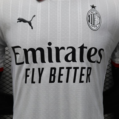 Camisola Ac Milan 2024-25 Alternativa Branca Versão Jogador