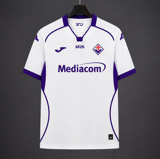 Camisola ACF Fiorentina 2026-27 Alternativa Branca Versão Adepto