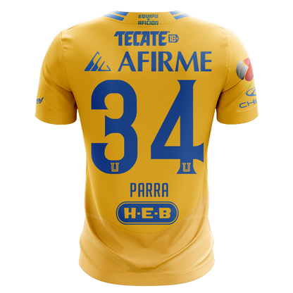 Camisola Tigres 2024-25 Principal Versão Adepto PARRA #34