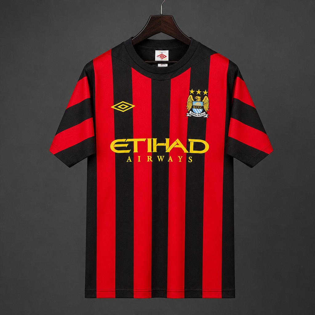 Camisola MCI 2011-12 Alternativa Riscas Versão Adepto