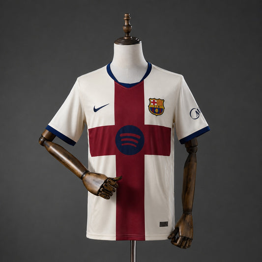 Camisola FC Barcelona 2026-27 Alternativa Creme Versão Adepto