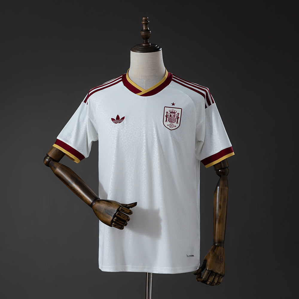 Camisola Espanha 2026 Alternativa Branca Versão Adepto