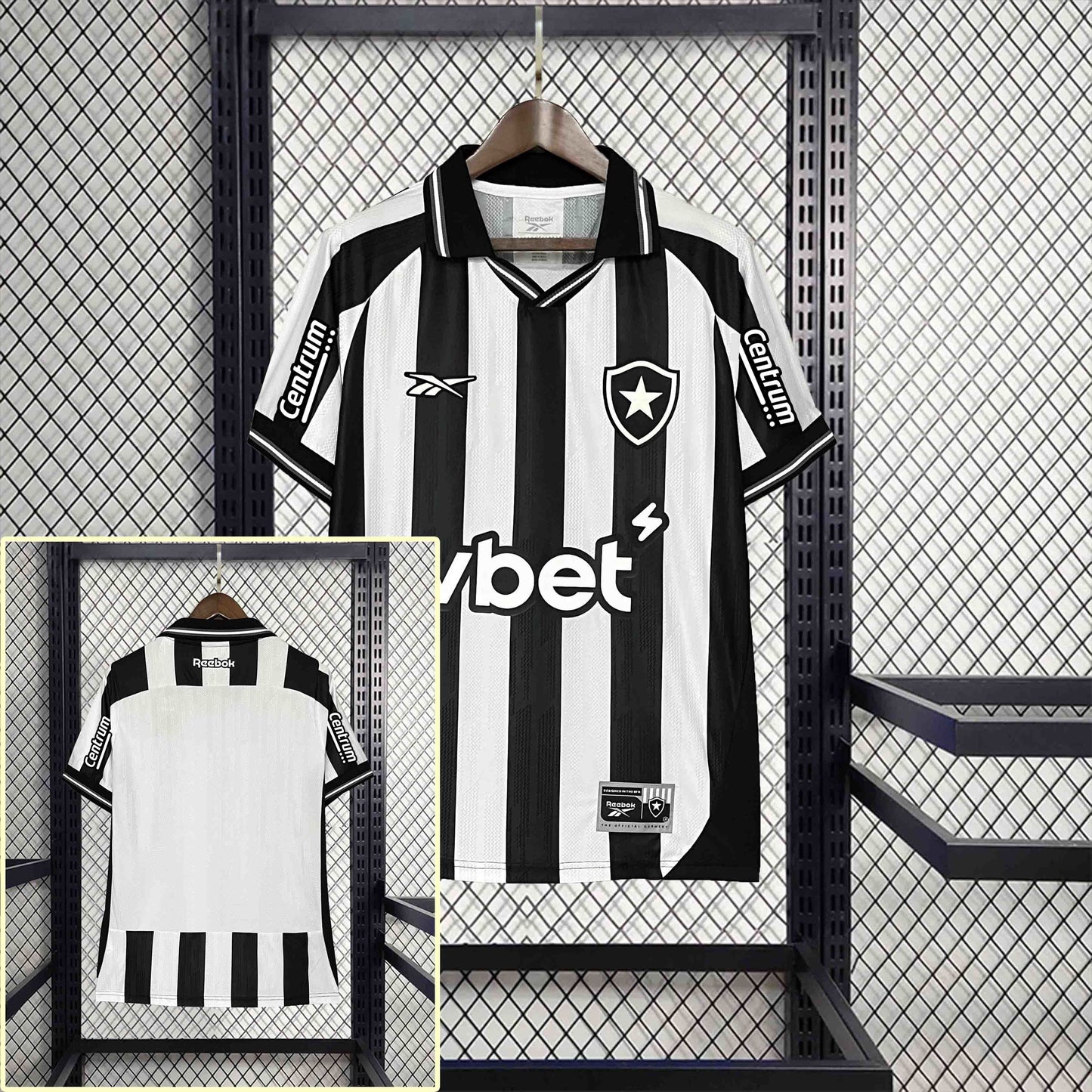 Camisola Botafogo-RJ 2025-26 Principal Versão Adepto Todos Patrocinadores