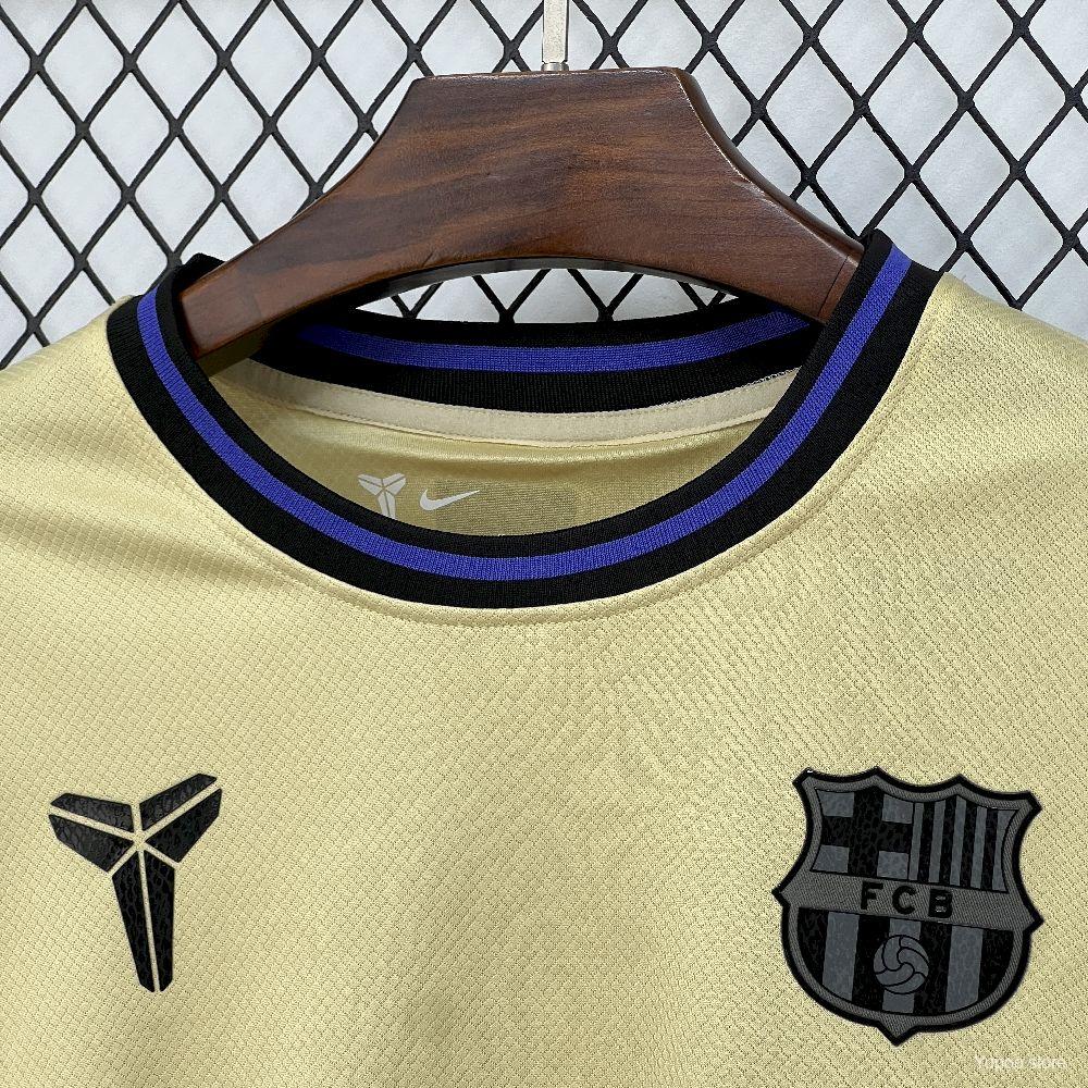 Camisola Manga Comprida FC Barcelona 2025-26 Alternativa Amarela Versão Adepto