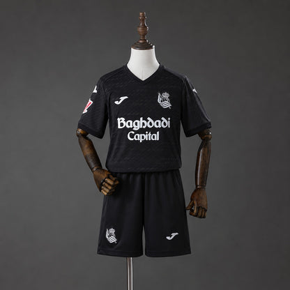 Kit Criança Real Sociedad 2026-27 Alternativo Preto
