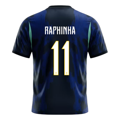 Camisola Brasil 2026 Alternativa Azul Versão Adepto RAPHINHA #11
