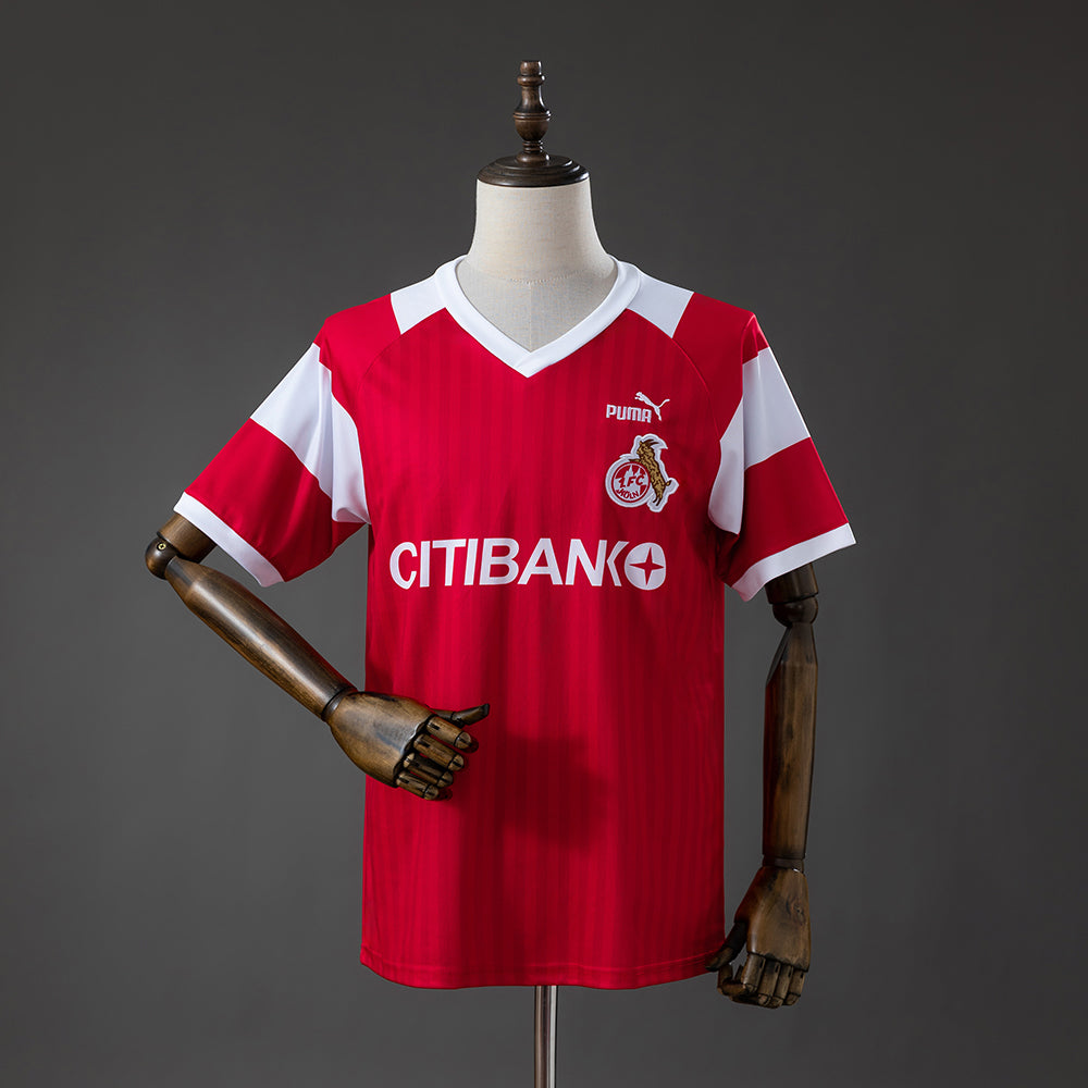 Camisola 1.FC Koln 1992-93 Alternativa Vermelha Versão Adepto