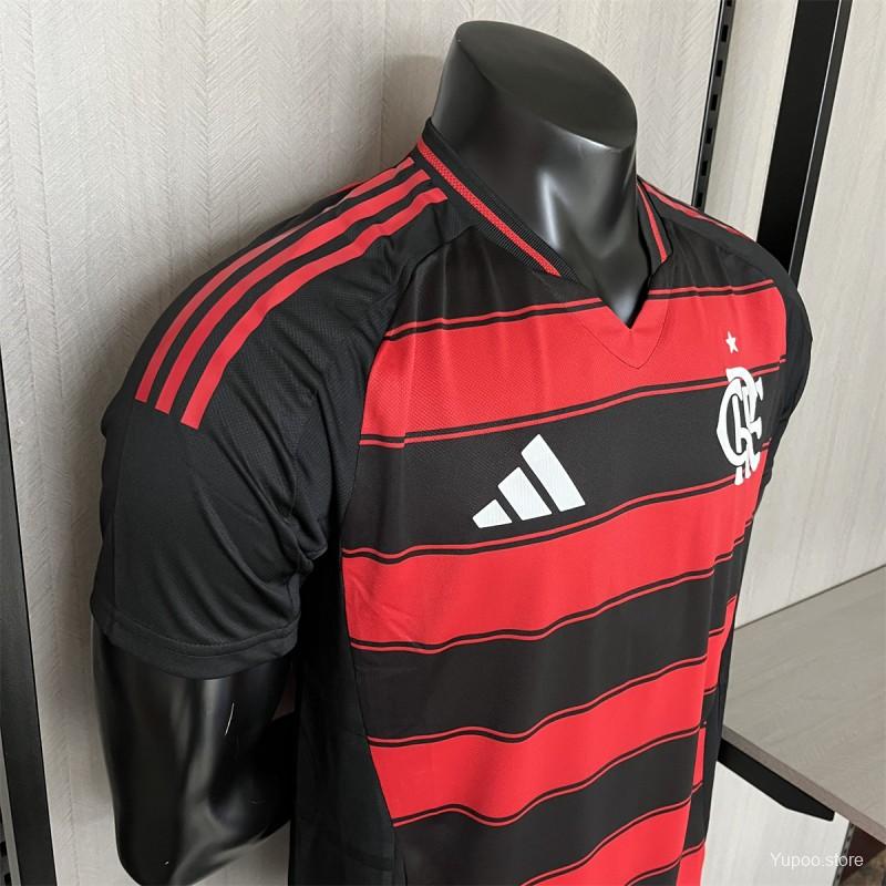 Camisola CR Flamengo 2025-26 Principal Lisa Versão Jogador