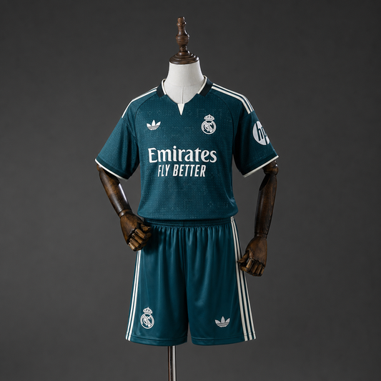 Kit Criança Real Madrid CF 2026-27 Alternativo Verde