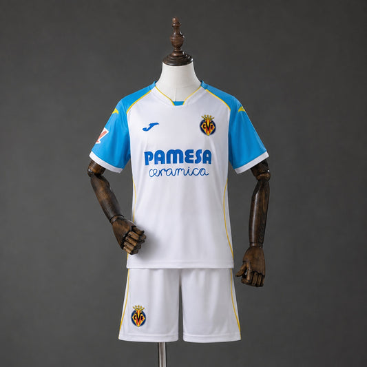 Kit Criança FC Villarreal 2026-27 Alternativo Branco