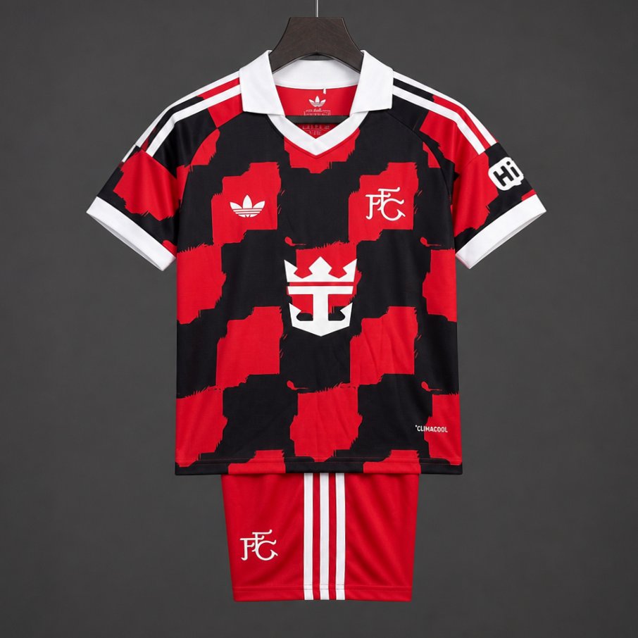 Kit Criança F-HAM 2026-27 Alternativo Vermelho
