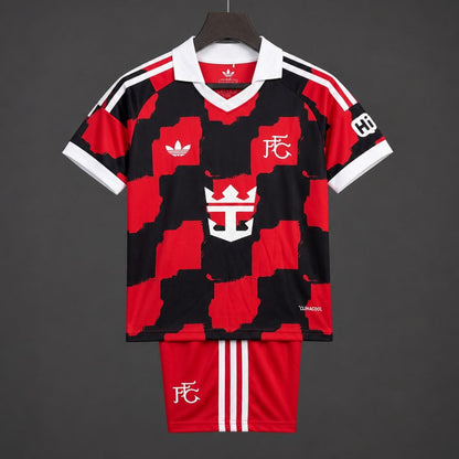 Kit Criança F-HAM 2026-27 Alternativo Vermelho