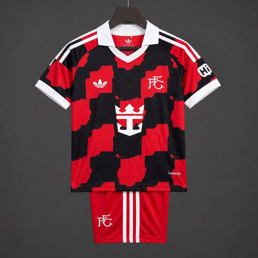 Kit Criança F-HAM 2026-27 Alternativo Vermelho