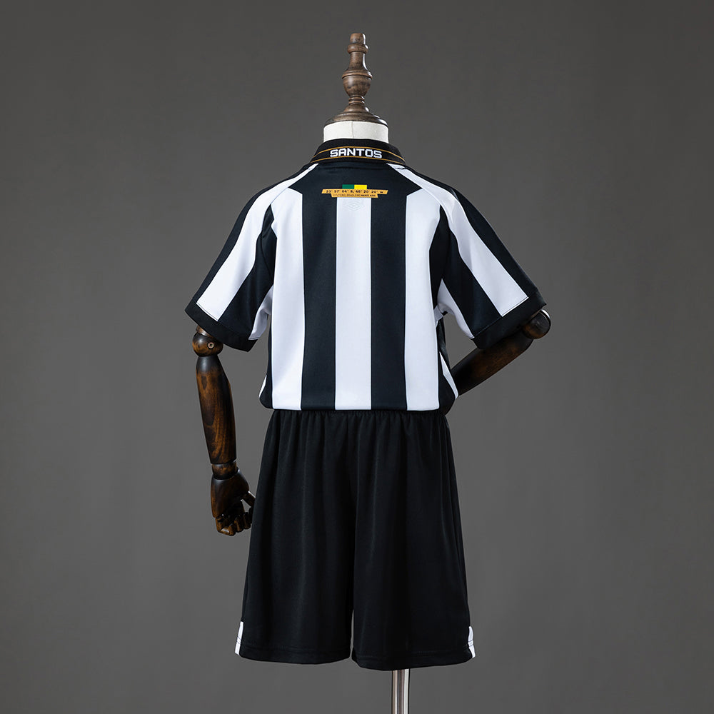 Kit Criança Santos FC 2026-27 Alternativo Preto/Branco