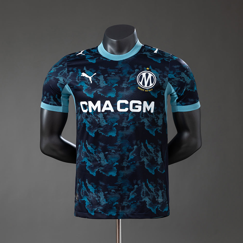 Camisola Olympique Marselha 2026-27 Alternativa Azul Versão Jogador