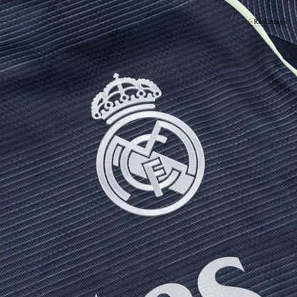 Camisola Manga Comprida Real Madrid CF 2025-26 Alternativa Azul Escura Versão Adepto