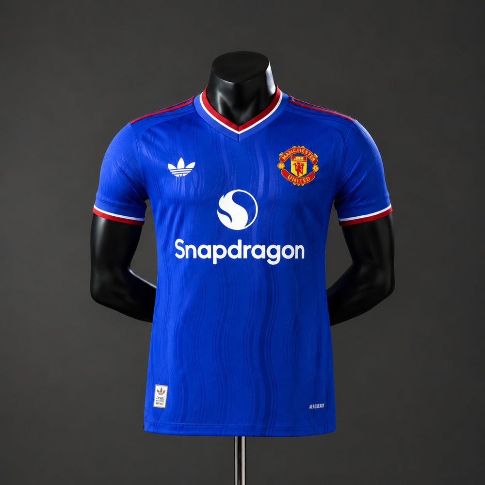Camisola M-UNITED 2026-27 Alternativa Azul Versão Jogador