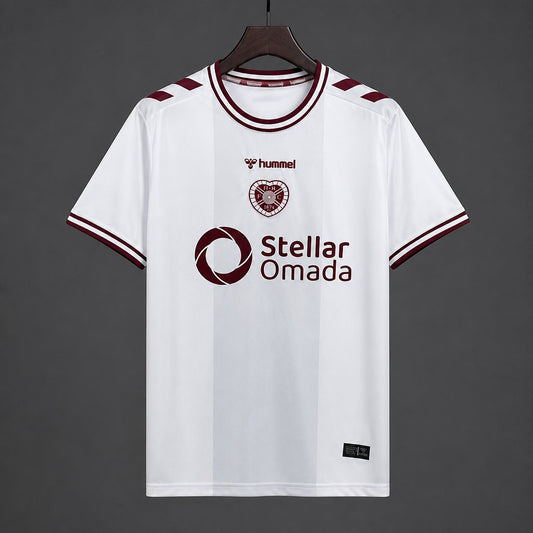 Camisola Heart of Midlothian FC 2026-27 Alternativa Branca Versão Adepto