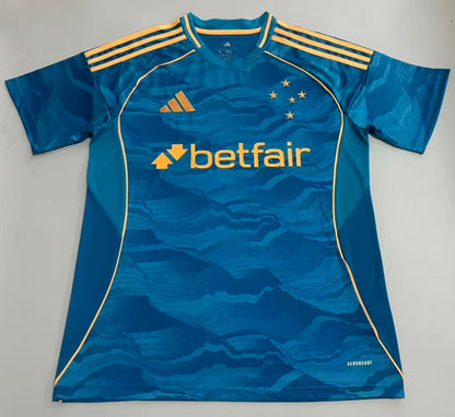 Camisola Cruzeiro EC 2025-26 Alternativa Azul Versão Adepto