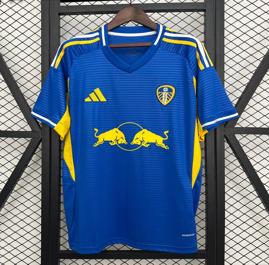 Camisola Leeds-U 2025-26 Alternativa Azul Versão Adepto
