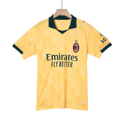 Camisola Ac Milan 2025-26 Alternativa Amarela Versão Adepto
