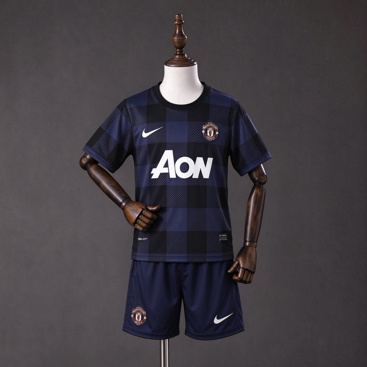Kit Criança M-UNITED 2013-14 Alternativo Azul