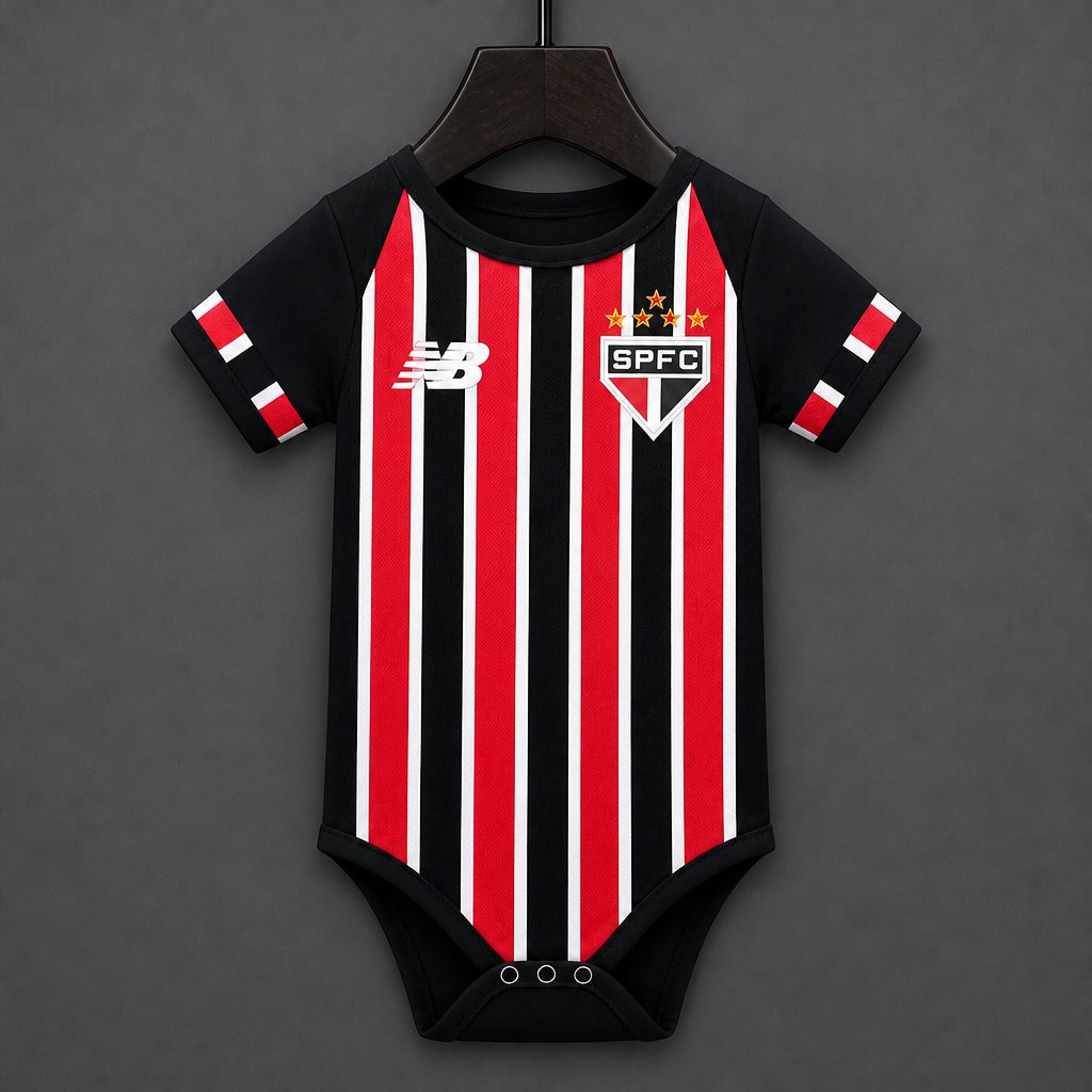 Body Bebé São Paulo FC 2026-27 Alternativo Riscas