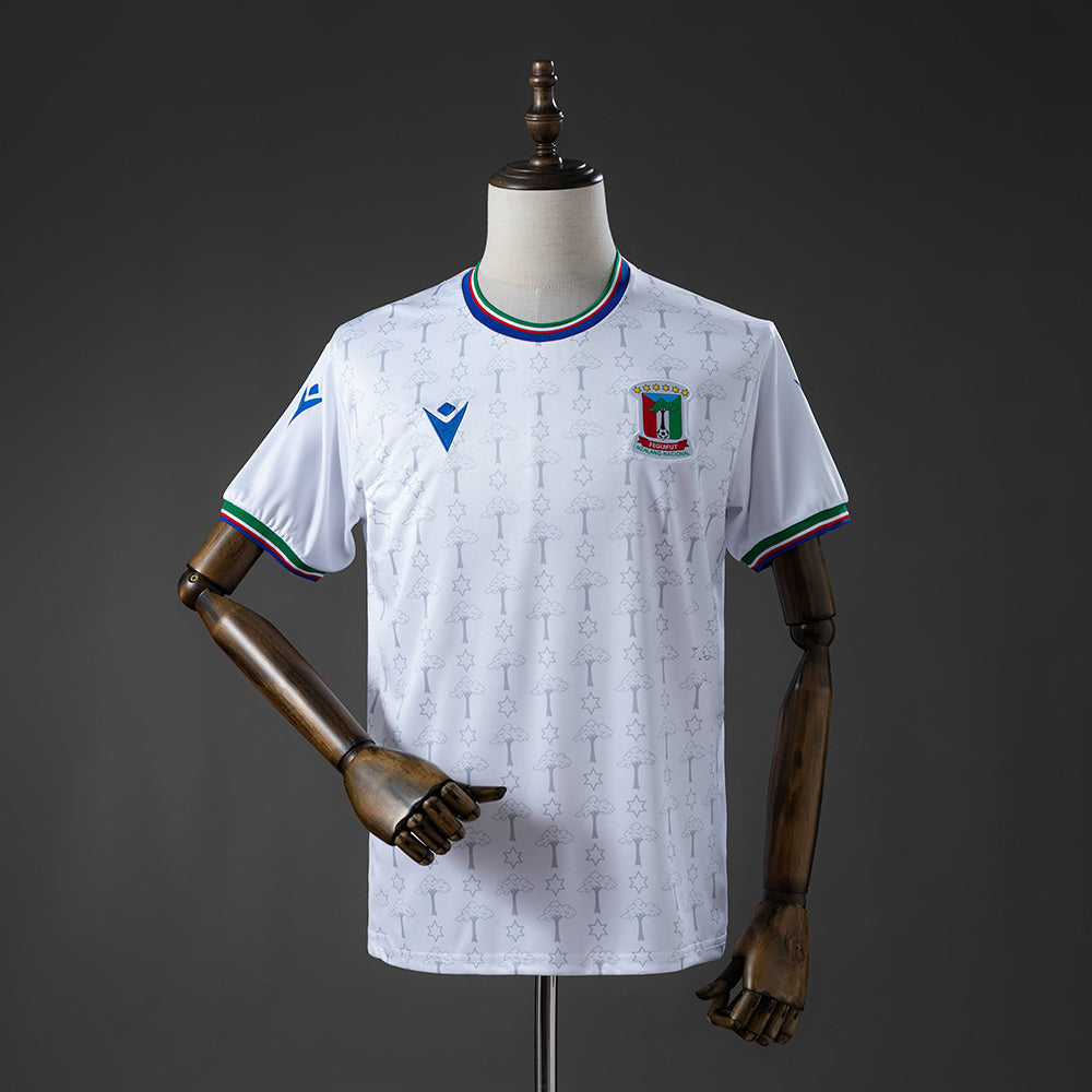 Camisola Guine Equatorial 2025 Alternativa Branca Versão Adepto