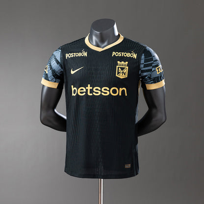 Camisola Atletico Nacional 2025-26 Alternativa Preta Versão Jogador