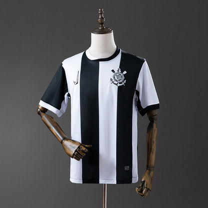 Camisola SC Corinthians 2024-25 Alternativa Preta/Branca Versão Adepto