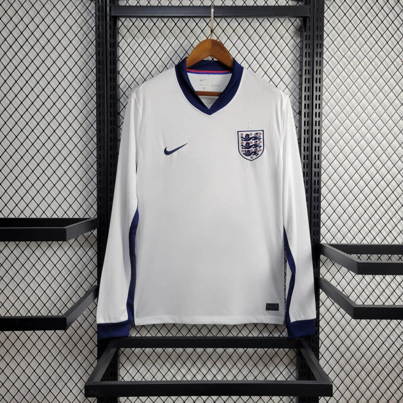 Camisola Manga Comprida Inglaterra 2024 Principal Versão Adepto