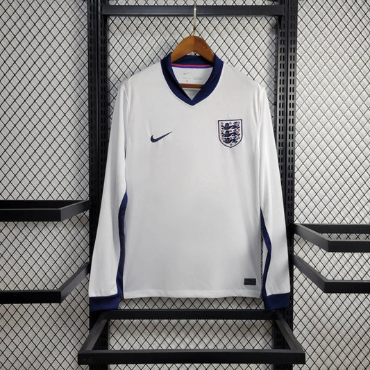 Camisola Manga Comprida Inglaterra 2024 Principal Versão Adepto