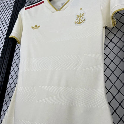 Camisola CR Flamengo 2025-26 Alternativa Amarela Versão Mulher